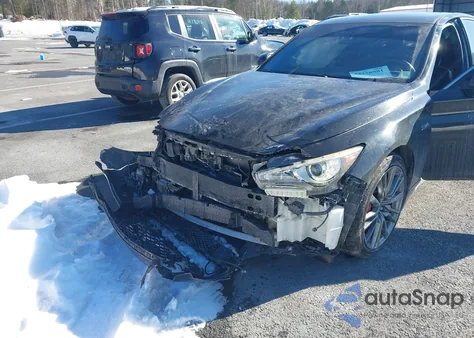 2018 Infiniti Q50 3.0T Red Sport 400 z USA, uszkodzony, nr VIN JN1FV7AR4JM480798